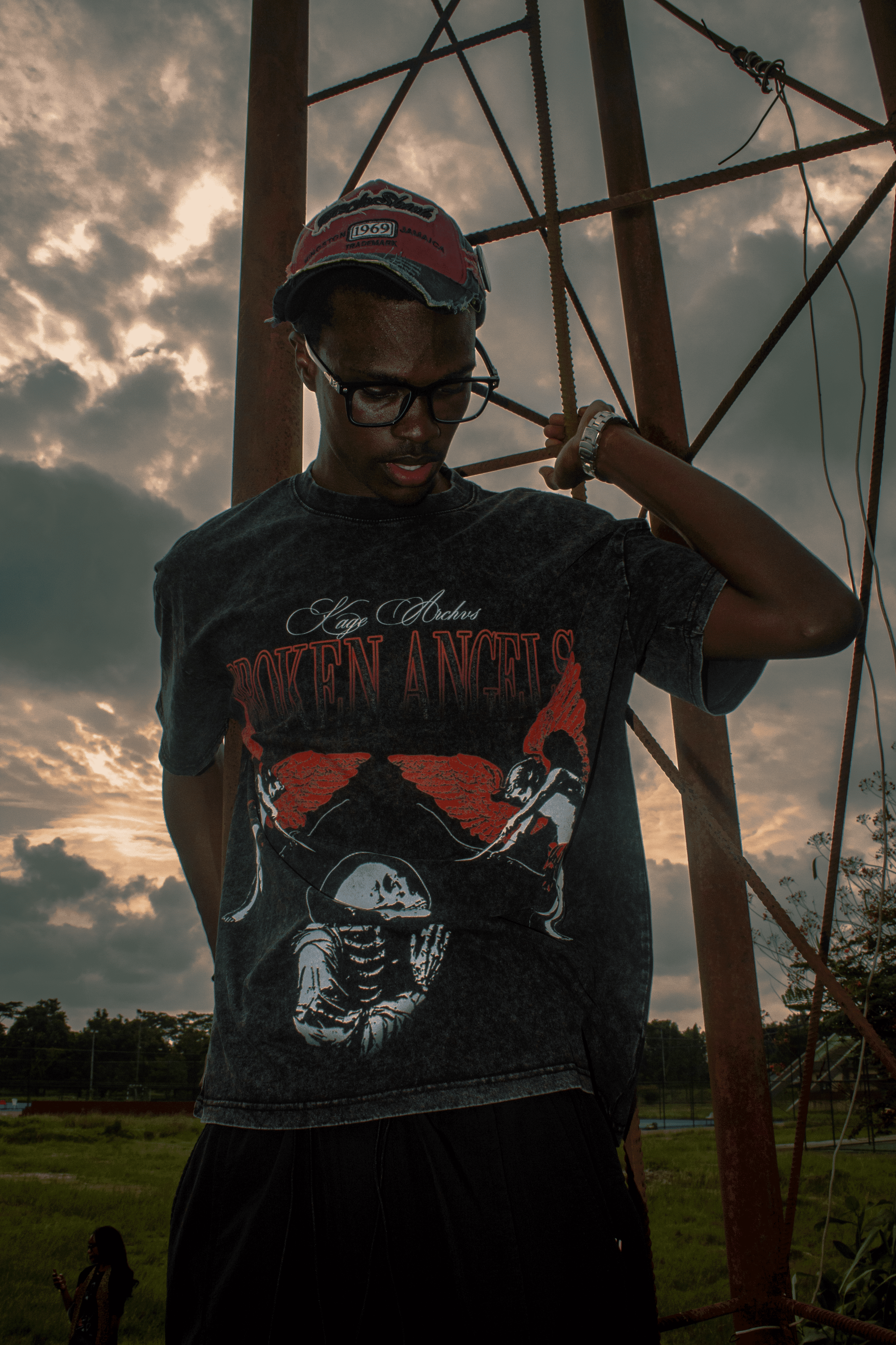 Community gathering on city stoop